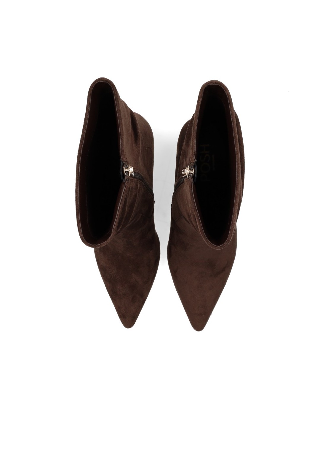 POSH By Poelman Ellie Damen Stiefel dunkelbraun – Draufsicht Paar