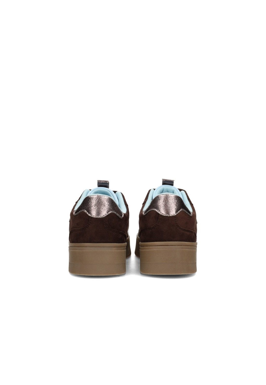 POSH By Poelman Lilly donkerbruine sneakers – achteraanzicht paar
