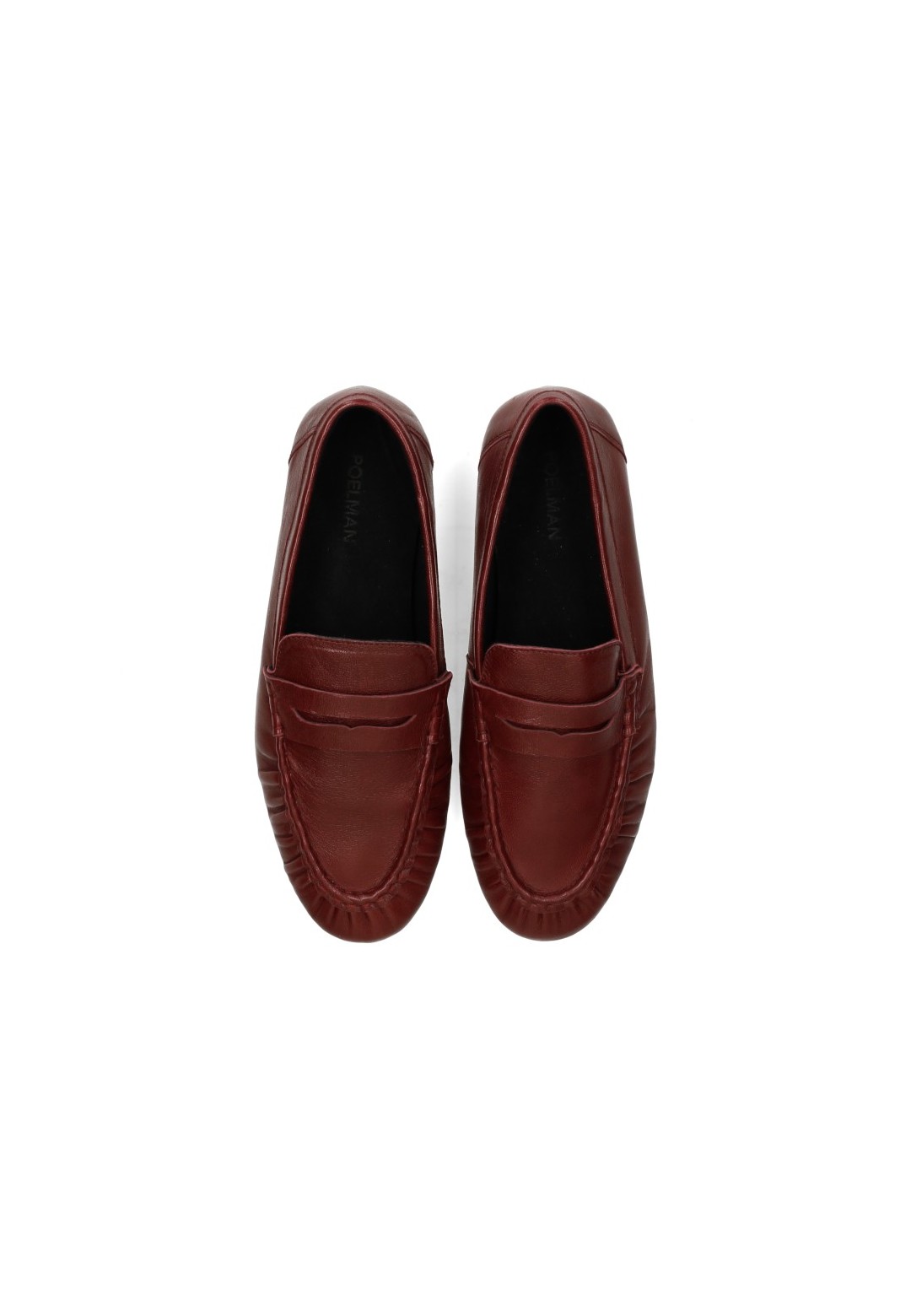 Poelman Sammy Damen Loafer bordeaux – Draufsicht Paar