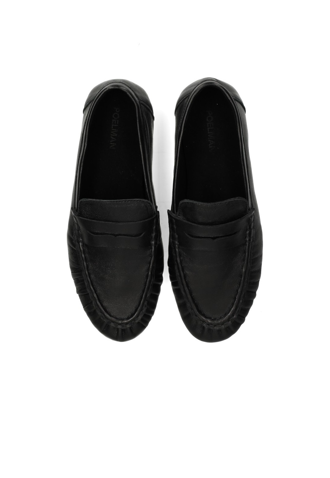 Poelman Sammy Damen Loafer schwarz – Draufsicht Paar