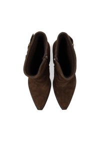 Poelman Rosa women's brown boots – top view pair
