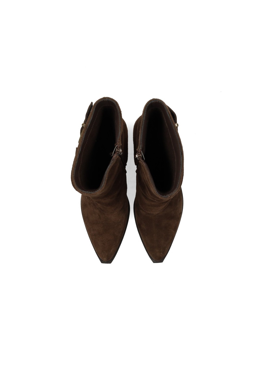 Poelman Rosa women's brown boots – top view pair
