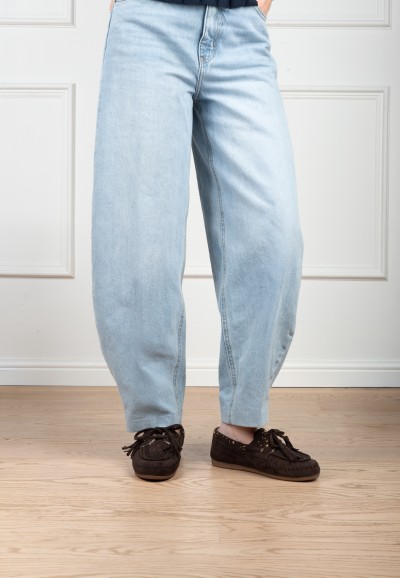 POSH by Poelman MAE dunkelbraune Damen Loafer – getragen