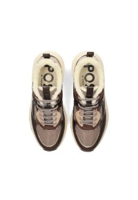 POSH by Poelman KIKI bruine dames sneakers bovenaanzicht