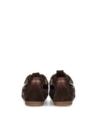 HABOOB AYLA donkerbruine dames sneakers achteraanzicht