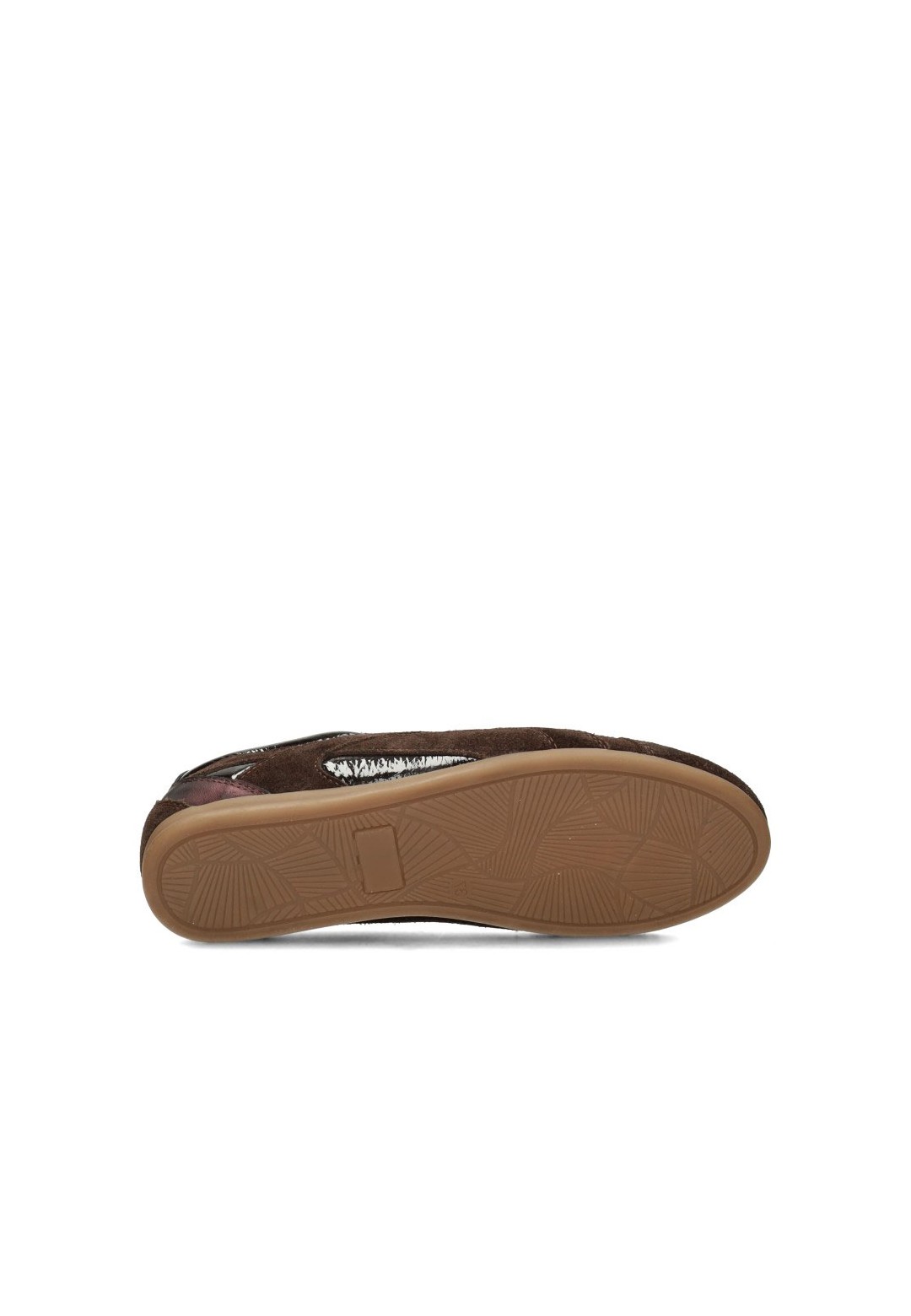 HABOOB AYLA dunkelbrauner Damen-Sneaker Sohlenansicht