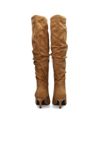 ANITA brown knee-high boots – back view
