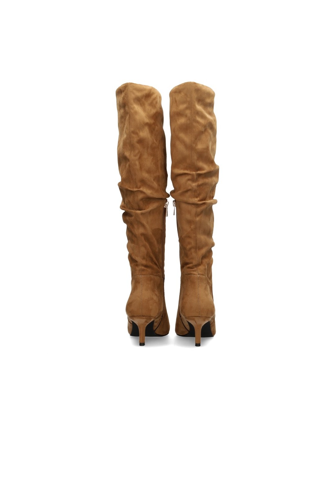 ANITA brown knee-high boots – back view