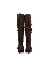 ANITA dark brown knee-high boots – back view