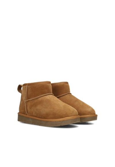 Poelman JULY brown girls ankle boots side view