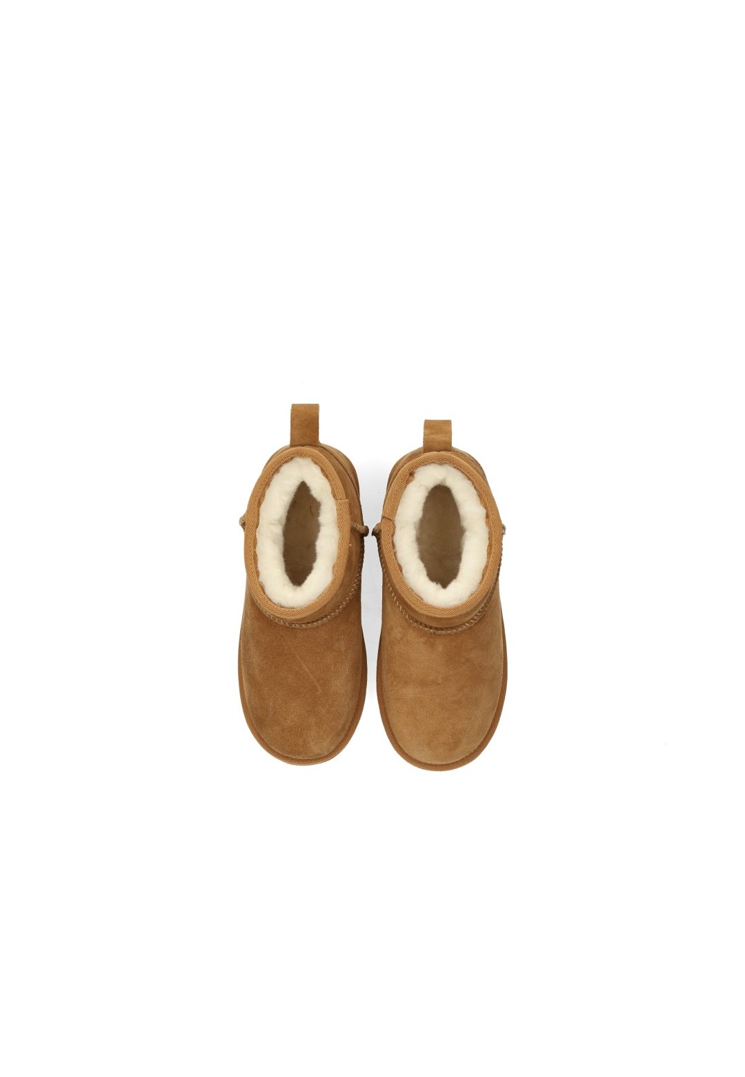 Poelman JULY braune Mädchen-Stiefeletten Draufsicht