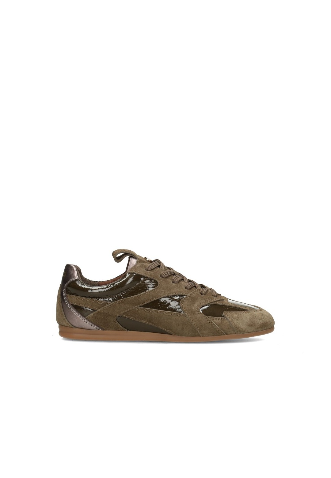 HABOOB AYLA khakifarbene Damen-Sneaker Seitenansicht