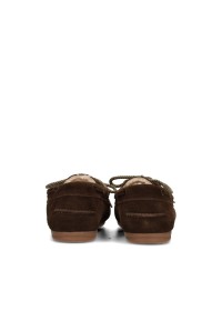 Poelman PAIGE dark brown women's loafers rear view