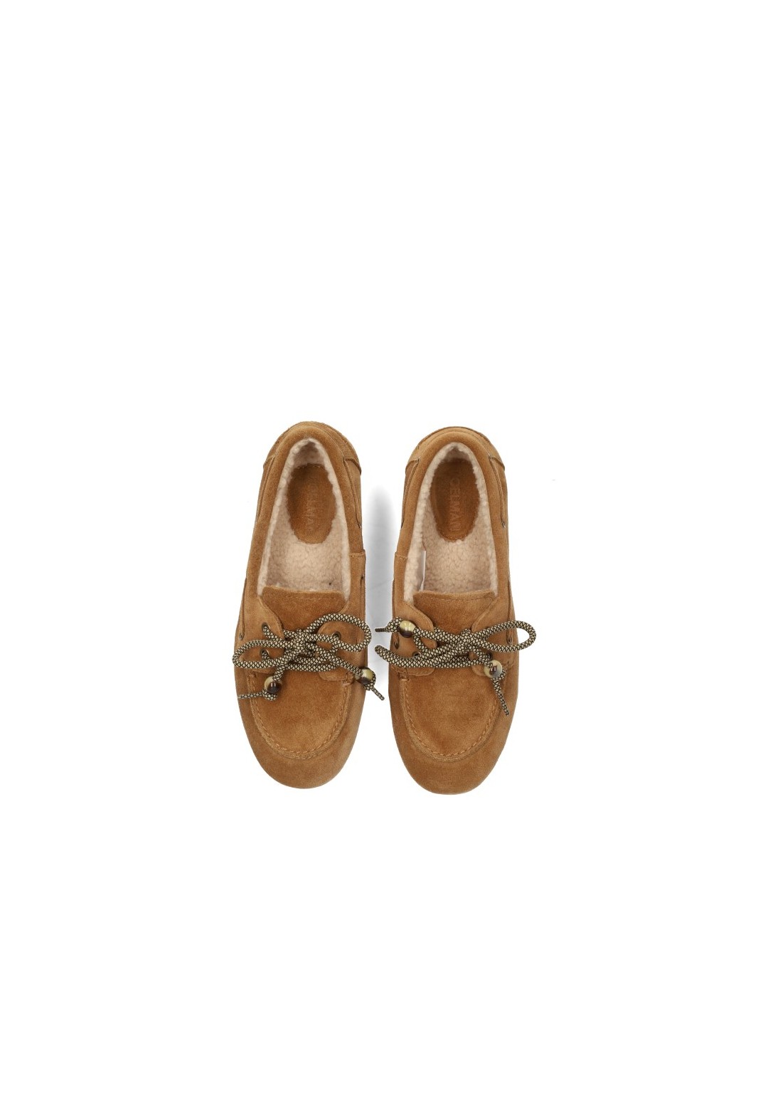 Poelman PAIGE brown women's loafers top view