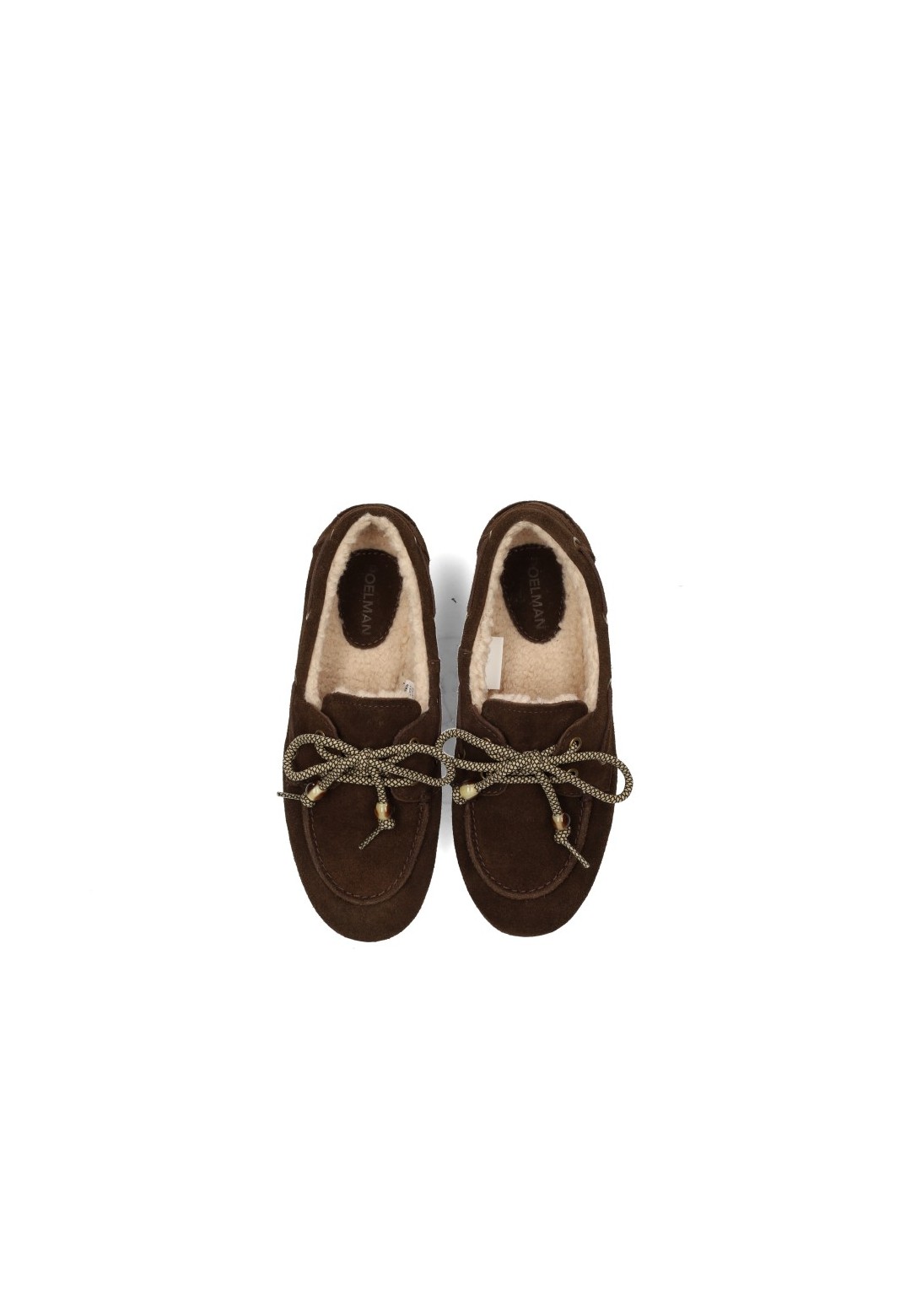 Poelman PAIGE dunkelbraune Damen-Loafer Draufsicht