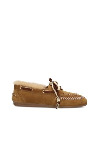 Poelman KYRA cognac women's loafers side view