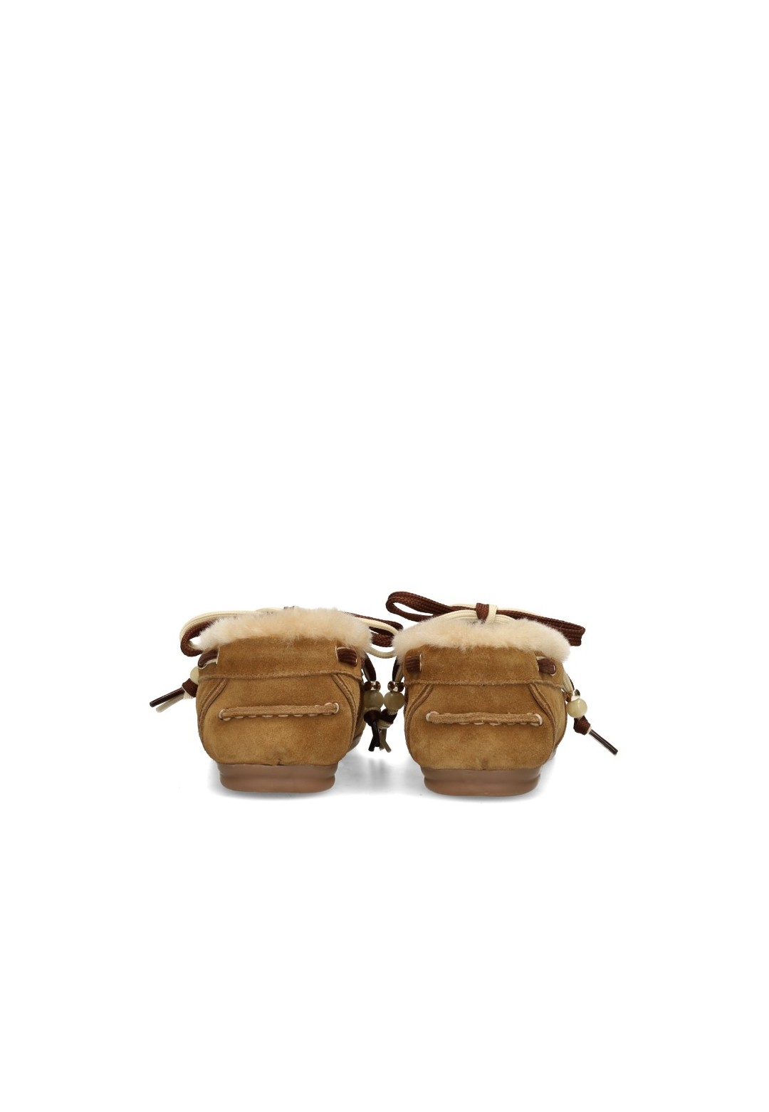 Poelman KYRA cognac women's loafers rear view