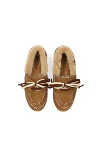 Poelman KYRA cognac women's loafers top view