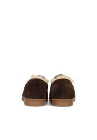 Poelman ZALAMA bruine dames loafers – achteraanzicht