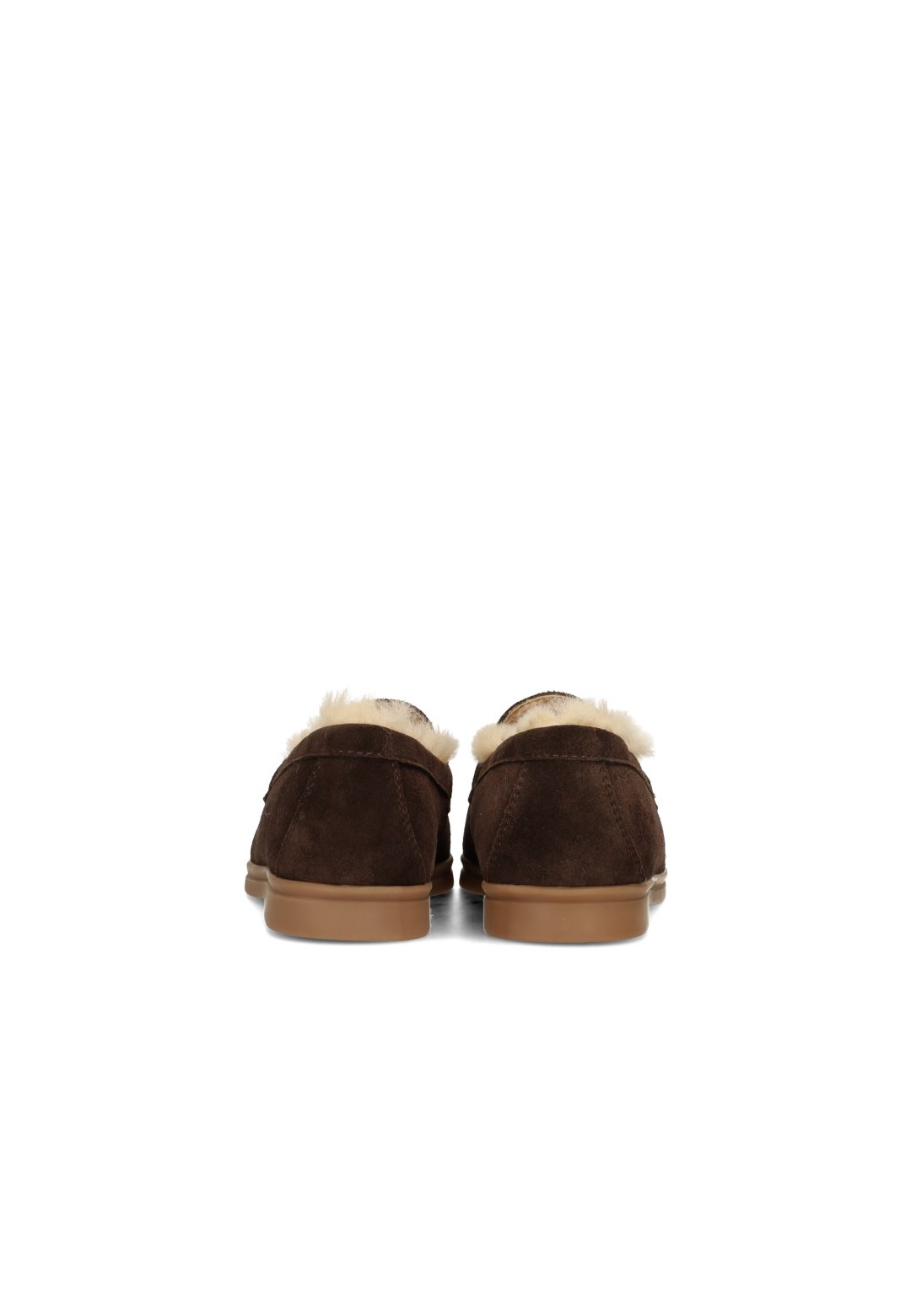 Poelman ZALAMA bruine dames loafers – achteraanzicht