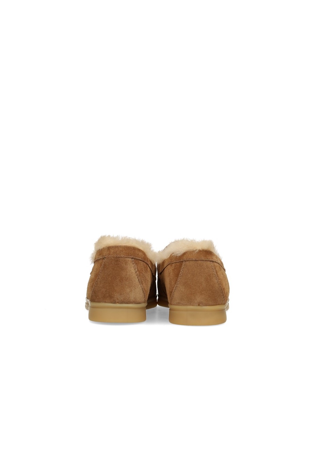 Poelman ZALAMA cognac dames loafers – achteraanzicht