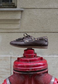 POSH by Poelman SHARON dames loafers in donkerbruin met gouden details en kwastjes