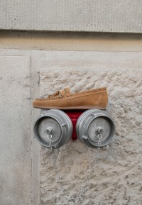 POSH by Poelman KIYA cognacfarbene Loafer mit Flechtdetail