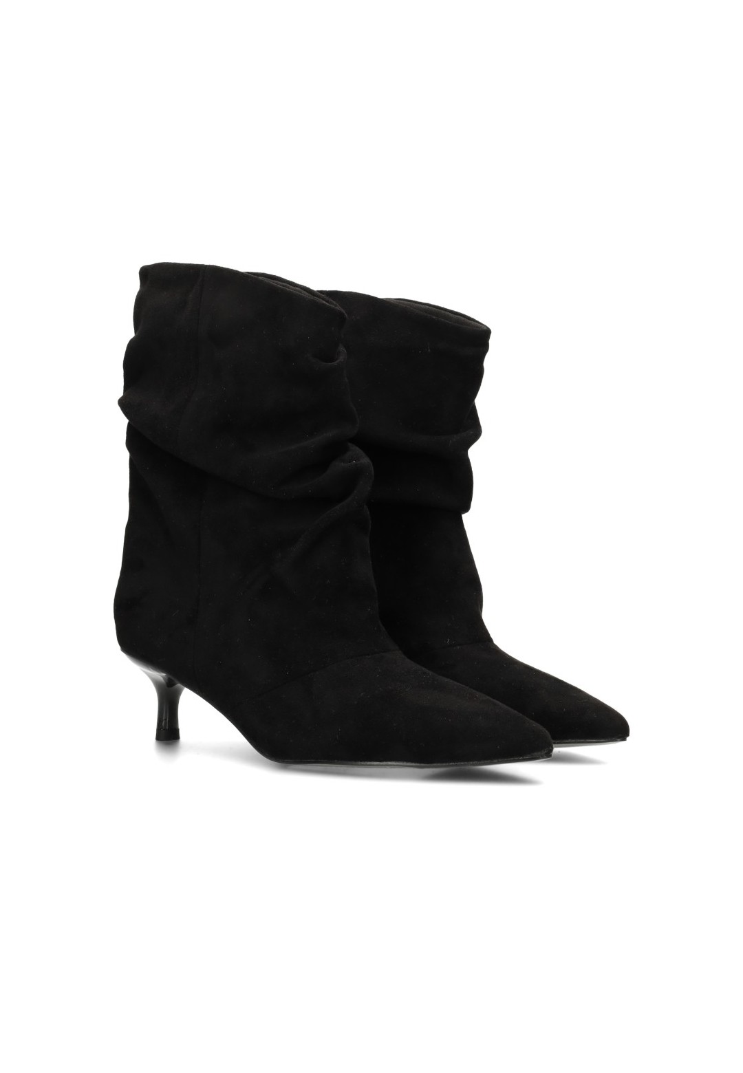 EVA black women's ankle boots by POSH by Poelman with slouchy shaft
