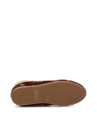 Zool: HABOOB TAMARA dames sneaker met bruine rubberen zool, onderaanzicht