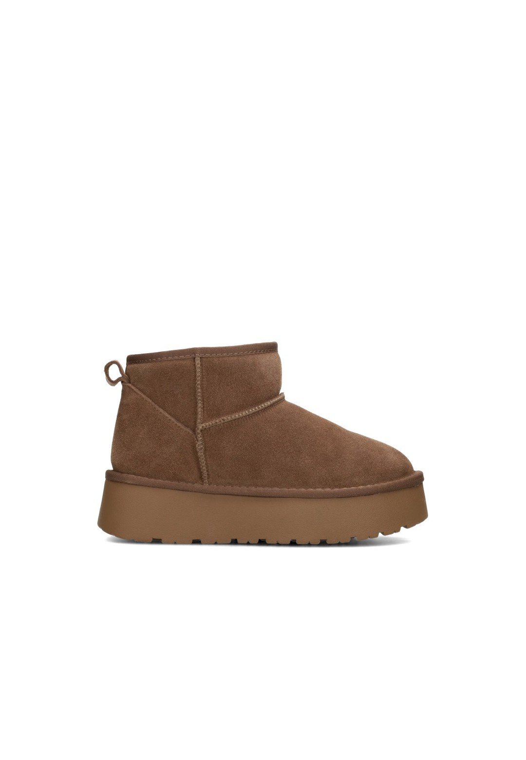 Poelman ELIZA brown warm-lined boots for women – side view