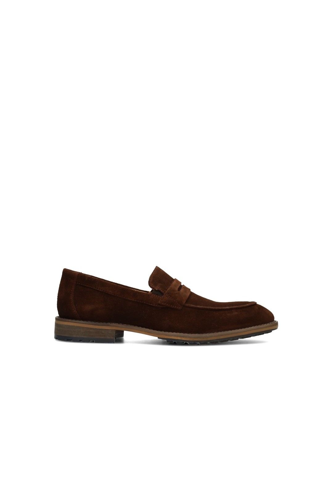 HABOOB ENGADIN men's brown suede loafers – side view