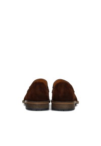 HABOOB ENGADIN braune Herren Loafer – Rückansicht