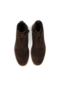 Poelman JONI brown suede men's boots top view