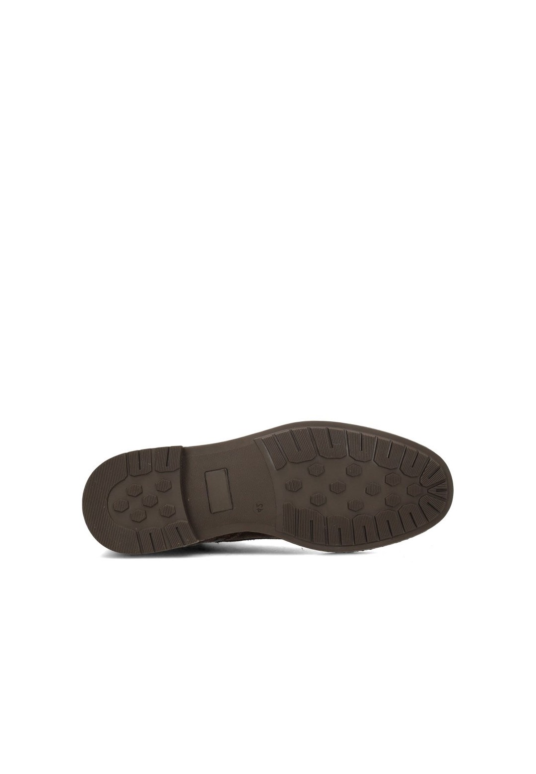 Poelman JONI brauner Wildleder-Herrenstiefel Sohlenansicht