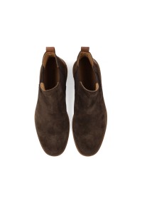 Poelman JONI brown suede men’s Chelsea boots top view