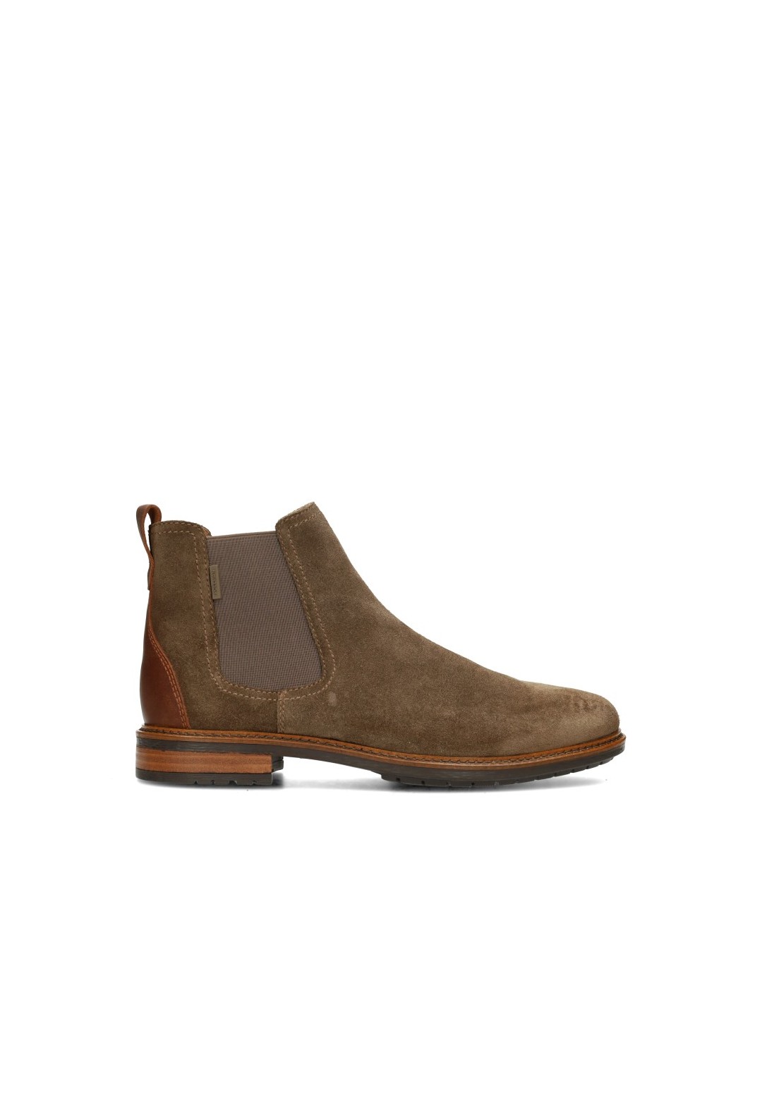 Poelman JONI brown suede men's Chelsea boots – side view