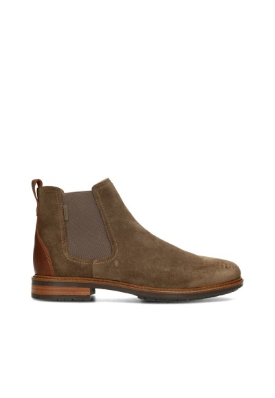Poelman JONI brown suede men's Chelsea boots – side view