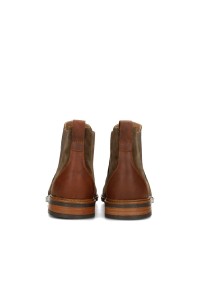 Poelman JONI brown suede men's Chelsea boots – rear view