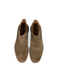 Poelman JONI brown suede men's Chelsea boots – top view