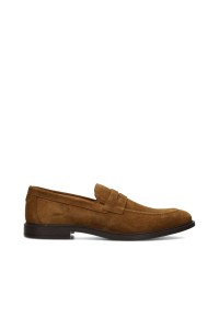 HABOOB LUC men's brown suede loafers – side view