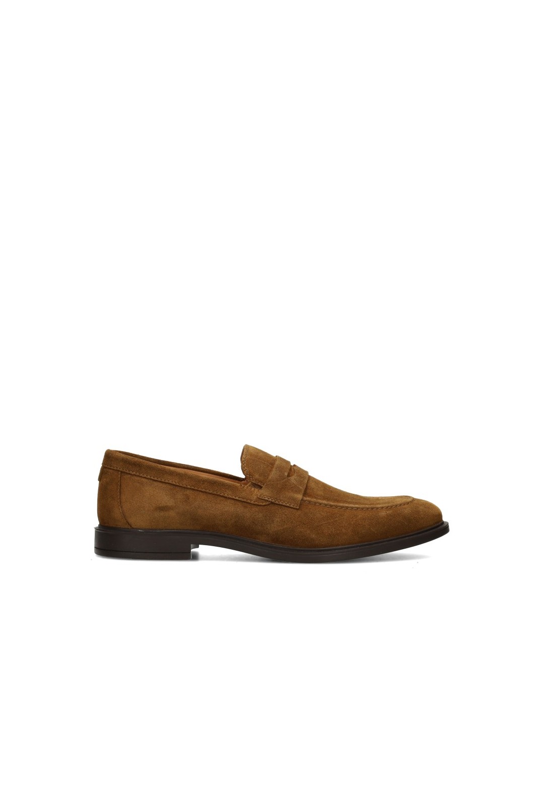 HABOOB LUC men's brown suede loafers – side view