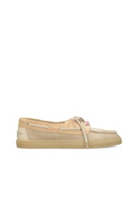 Poelman SILK dames loafers beige – zijaanzicht