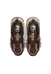 POSH by Poelman GIGI bruine sneakers – bovenaanzicht