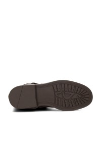 Poelman BAMBI dunkelbraune Damen-Stiefeletten aus Wildleder Sohlenansicht