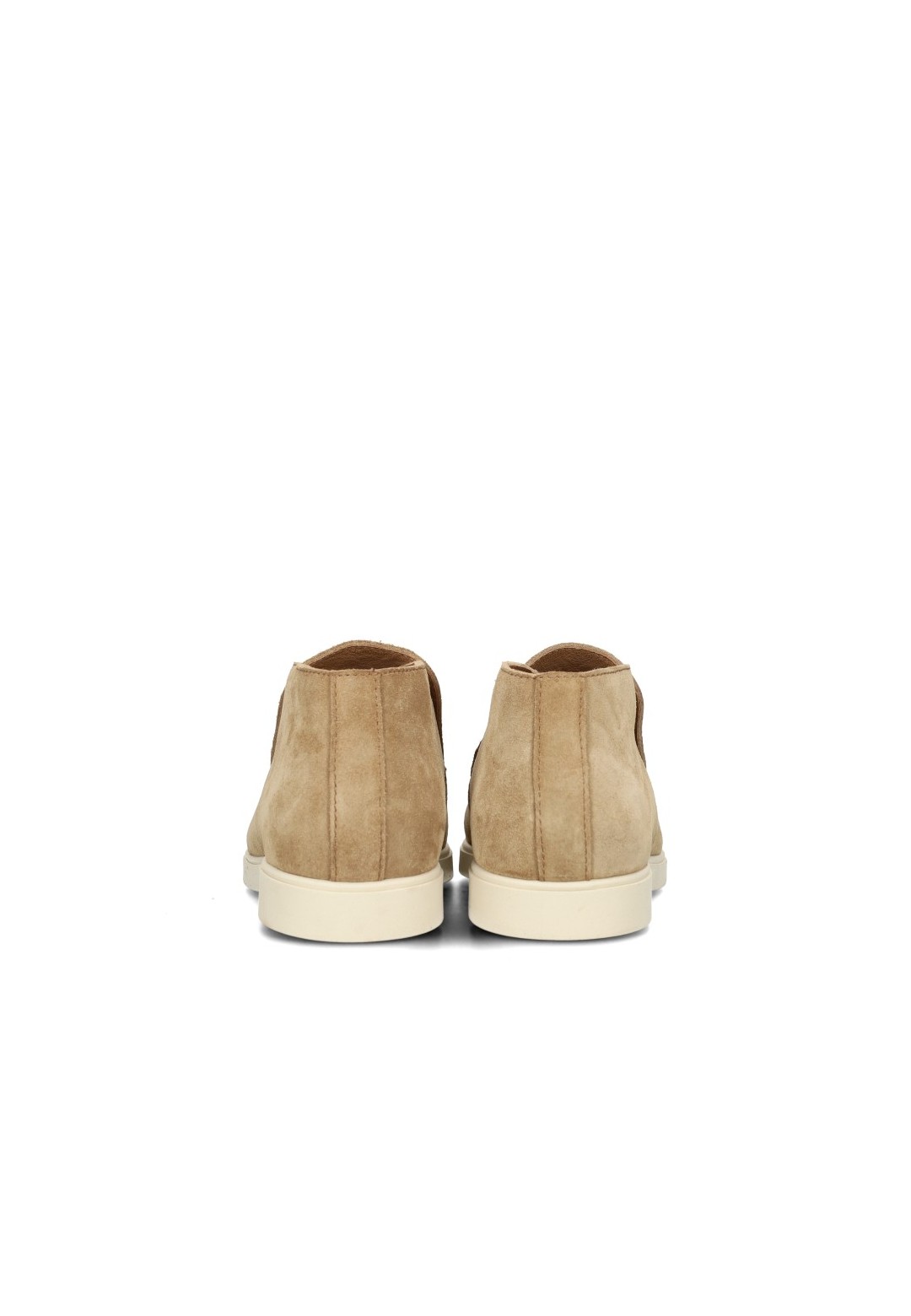 Poelman TIVOLI beige suede women’s loafers rear view
