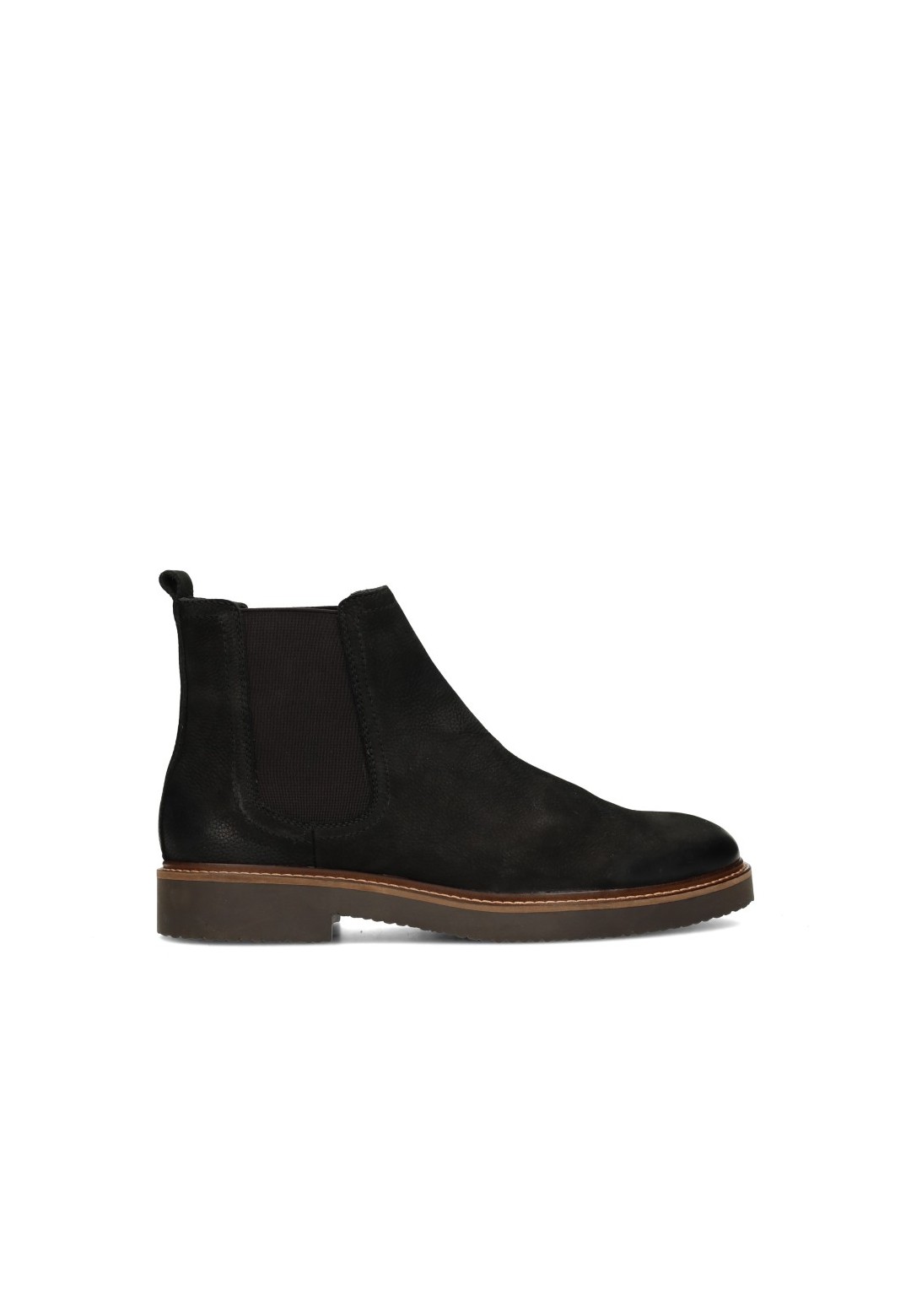 Poelman HUDSON zwarte heren Chelsea boots met elastische zijpanelen zijaanzicht