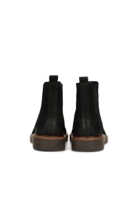 Poelman HUDSON zwarte heren Chelsea boots met aantreklussen achteraanzicht