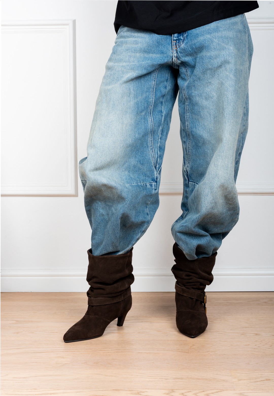 HABOOB GITHA Slouchy Boots kombiniert mit Jeans