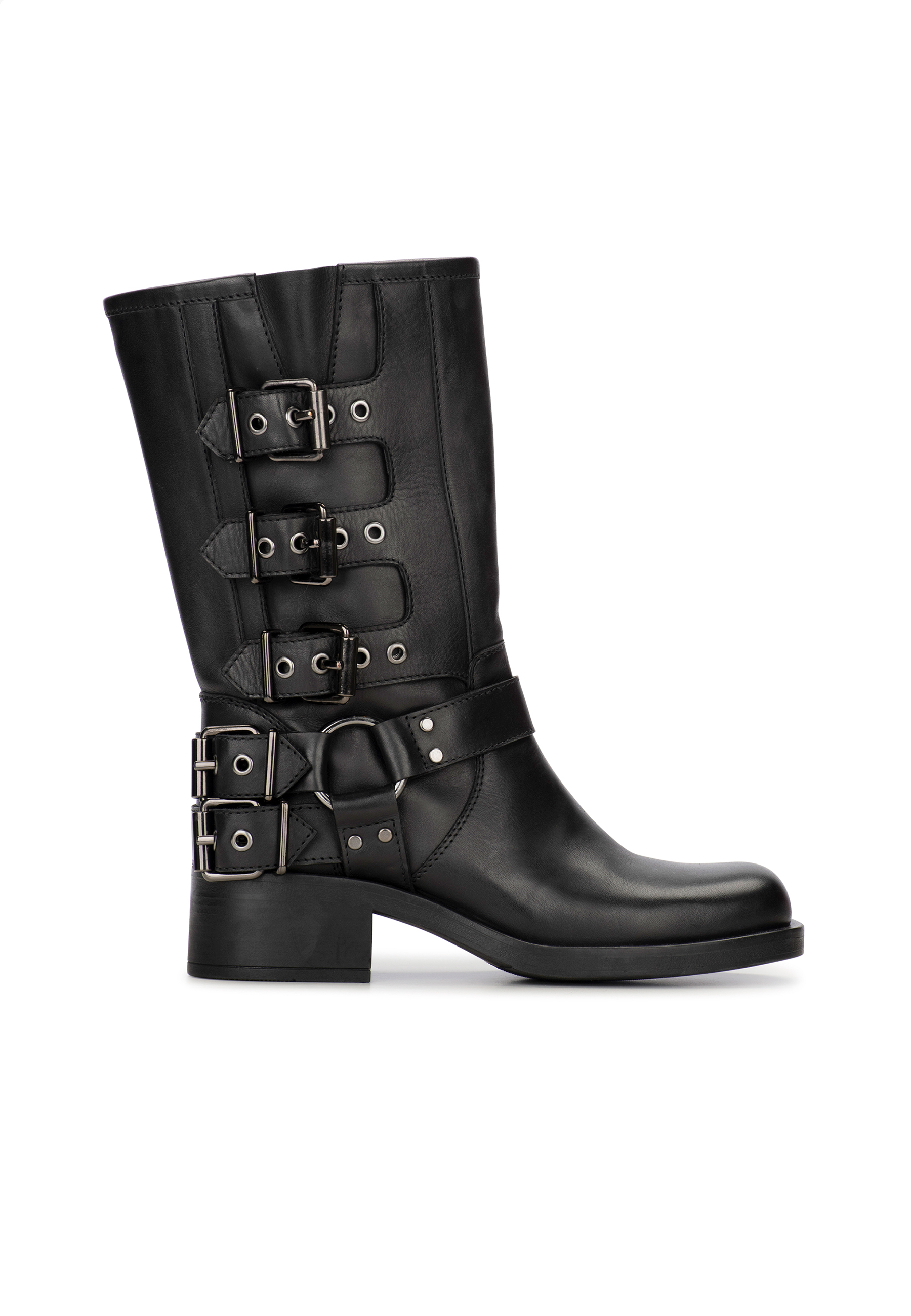 Ladies biker boots size 5 shop