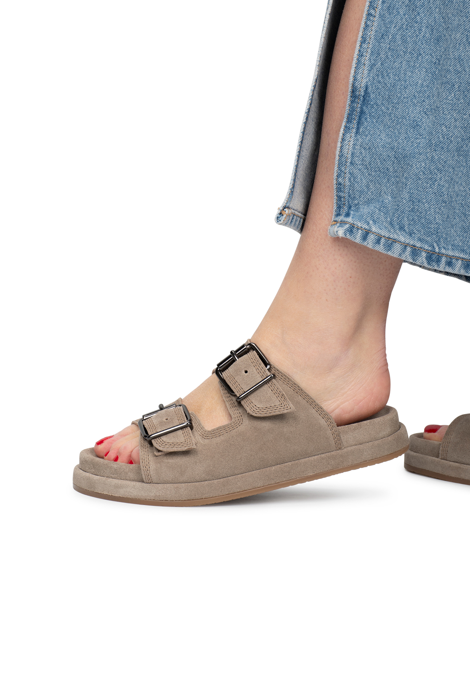 Sandalen taupe dames best sale